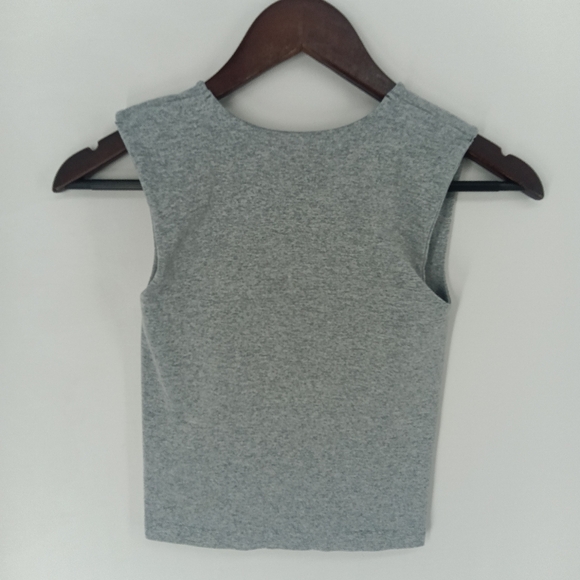 Intimately Free People Clean Lines Muscle Cami XS/S Built-In Bra Light Gray Tank - Picture 6 of 10